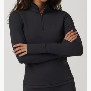 NWT Vuori Chilled Out Half Zip in Faded Black